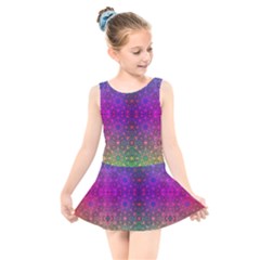 Stained Glass Kids  Skater Dress Swimsuit by Thespacecampers