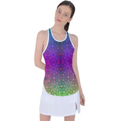 Stained Glass Racer Back Mesh Tank Top by Thespacecampers