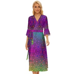 Stained Glass Midsummer Wrap Dress