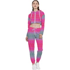 Pink Dreams Cropped Zip Up Lounge Set by Thespacecampers