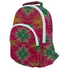 Dreamy Cheetah Rounded Multi Pocket Backpack by Thespacecampers