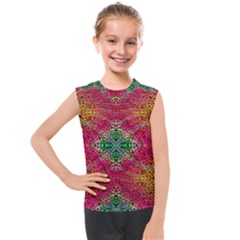 Dreamy Cheetah Kids  Mesh Tank Top by Thespacecampers