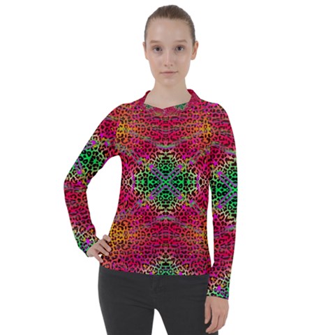 Dreamy Cheetah Women s Pique Long Sleeve Tee by Thespacecampers