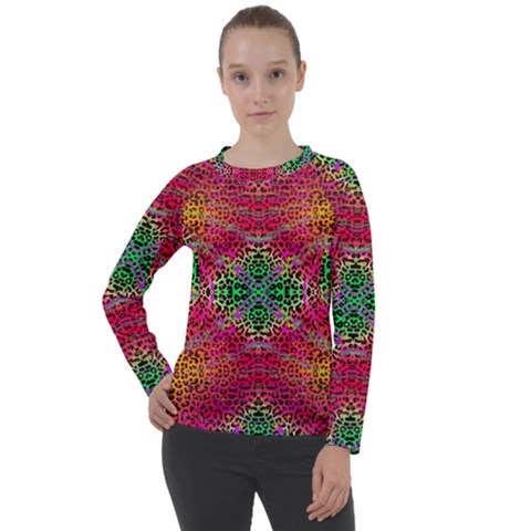 Dreamy Cheetah Women s Long Sleeve Raglan Tee by Thespacecampers