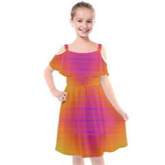 Destiny Sunrise Kids  Cut Out Shoulders Chiffon Dress by Thespacecampers