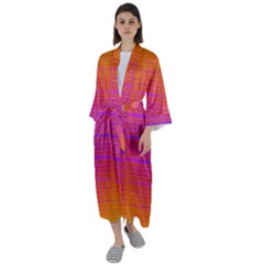 Destiny Sunrise Maxi Satin Kimono by Thespacecampers