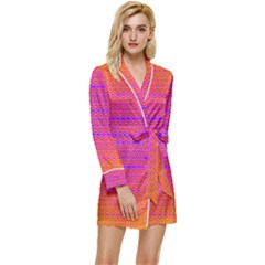 Destiny Sunrise Long Sleeve Satin Robe