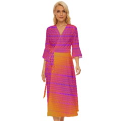 Destiny Sunrise Midsummer Wrap Dress