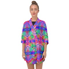 Deep Space 444 Half Sleeve Chiffon Kimono by Thespacecampers