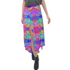 Deep Space 444 Velour Split Maxi Skirt by Thespacecampers