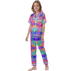 Deep Space 444 Kids  Satin Short Sleeve Pajamas Set by Thespacecampers