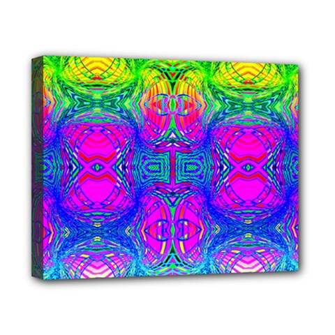 Liquidy Rainbow Canvas 10  X 8  (stretched) by Thespacecampers