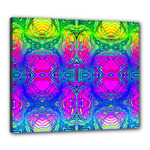 Liquidy Rainbow Canvas 24  X 20  (stretched) by Thespacecampers