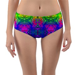 Liquidy Rainbow Reversible Mid-waist Bikini Bottoms by Thespacecampers