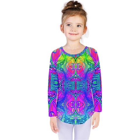 Liquidy Rainbow Kids  Long Sleeve Tee by Thespacecampers