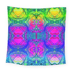 Liquidy Rainbow Square Tapestry (large) by Thespacecampers