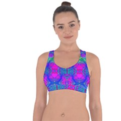 Liquidy Rainbow Cross String Back Sports Bra by Thespacecampers