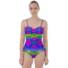 Liquidy Rainbow Sweetheart Tankini Set by Thespacecampers