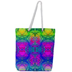 Liquidy Rainbow Full Print Rope Handle Tote (large) by Thespacecampers