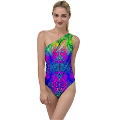 Liquidy Rainbow To One Side Swimsuit by Thespacecampers