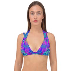 Liquidy Rainbow Double Strap Halter Bikini Top by Thespacecampers