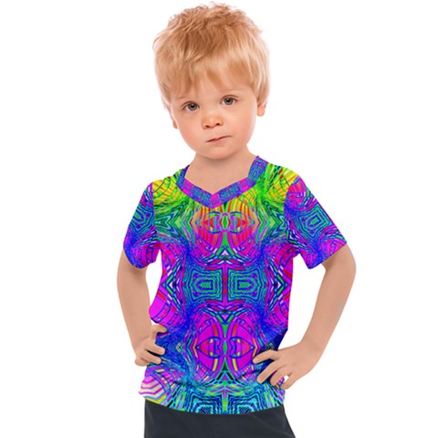 Liquidy Rainbow Kids  Sports Tee by Thespacecampers