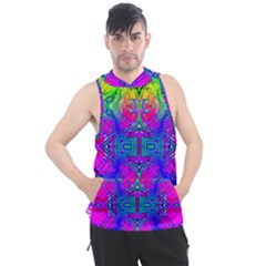 Liquidy Rainbow Men s Sleeveless Hoodie by Thespacecampers