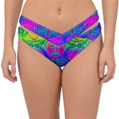 Liquidy Rainbow Double Strap Halter Bikini Bottom by Thespacecampers