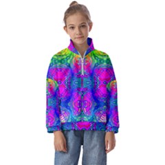 Liquidy Rainbow Kids  Half Zip Hoodie by Thespacecampers