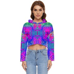 Liquidy Rainbow Women s Lightweight Cropped Hoodie by Thespacecampers