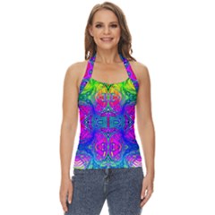 Liquidy Rainbow Basic Halter Top