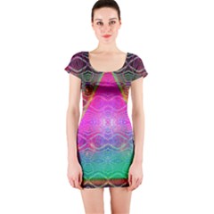 Trinfinity Short Sleeve Bodycon Dress by Thespacecampers