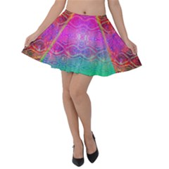 Trinfinity Velvet Skater Skirt by Thespacecampers