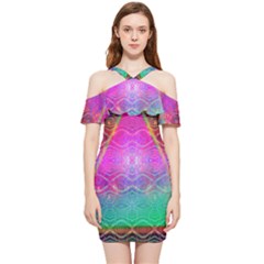 Trinfinity Shoulder Frill Bodycon Summer Dress by Thespacecampers