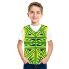 Abstract Pattern Geometric Backgrounds Kids  Basketball Tank Top by Eskimos