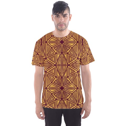 Abstract Pattern Geometric Backgrounds Men s Sport Mesh Tee by Eskimos