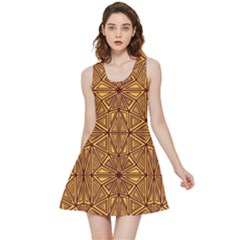 Abstract Pattern Geometric Backgrounds Inside Out Reversible Sleeveless Dress by Eskimos