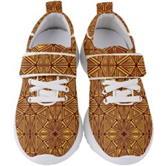 Abstract Pattern Geometric Backgrounds Kids  Velcro Strap Shoes by Eskimos