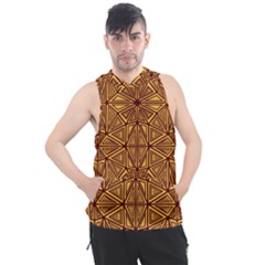 Abstract Pattern Geometric Backgrounds Men s Sleeveless Hoodie by Eskimos