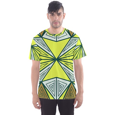 Abstract Pattern Geometric Backgrounds  Men s Sport Mesh Tee by Eskimos