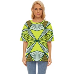 Abstract Pattern Geometric Backgrounds  Oversized Basic Tee