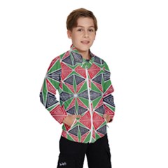 Abstract Pattern Geometric Backgrounds  Kids  Windbreaker by Eskimos