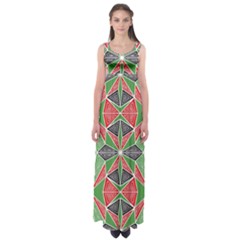 Abstract Pattern Geometric Backgrounds  Empire Waist Maxi Dress by Eskimos