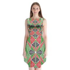 Abstract Pattern Geometric Backgrounds  Sleeveless Chiffon Dress   by Eskimos