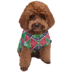 Abstract Pattern Geometric Backgrounds  Dog T-shirt by Eskimos