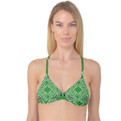 Abstract Pattern Geometric Backgrounds  Reversible Tri Bikini Top by Eskimos