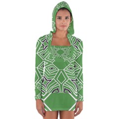 Abstract Pattern Geometric Backgrounds  Long Sleeve Hooded T-shirt by Eskimos