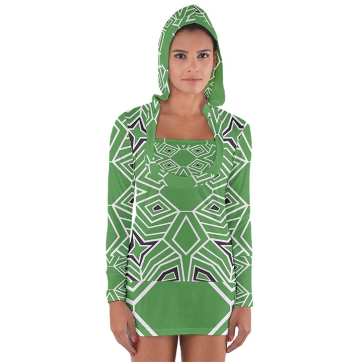 Abstract pattern geometric backgrounds  Long Sleeve Hooded T-shirt