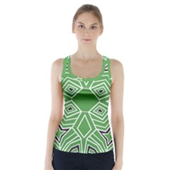 Abstract Pattern Geometric Backgrounds  Racer Back Sports Top by Eskimos