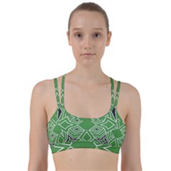 Abstract Pattern Geometric Backgrounds  Line Them Up Sports Bra by Eskimos